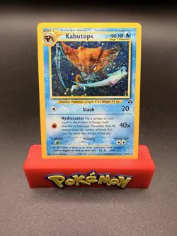 Pokemon TCG Kabutops 6/75 Neo Discovery Unlimited Vintage Holo Rare LP - Image 1