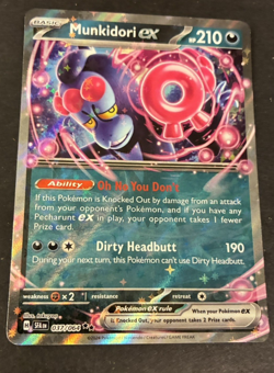 Pokemon TCG Munkidori ex #037/064 Double Rare Shrouded Fable NM - Image 1