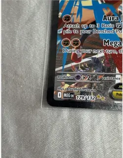 Mega Lucario ex - 179/132 - SIR - Mega Evolutions - Pokemon - NM/M - Image 4