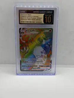 Pokemon CGC 10 PRISTINE Charizard VMAX Promo 2023 079/S-P Gift Box S.Chinese - Image 1
