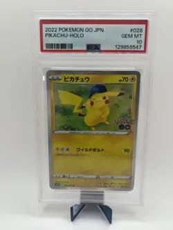 PSA 10 PIKACHU - HOLO Slab 028/071 2022 Pokemon Go JAPANESE Gem Mint R - Image 1