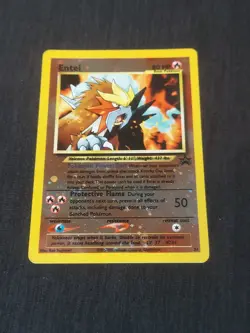 2001 Pokemon Reverse Holo Entei Black Star Promo 💎 - Image 1