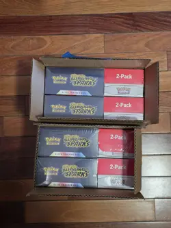 Lot of 4 Pokemon Surging Sparks 2-Pack ETB & Booster Bundle [NEW] - Image 4