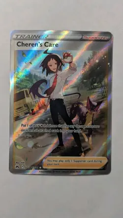 Cheren's Care - GG58/GG70 - Pokemon Crown Zenith Galarian Gallery Full Art NM - Image 1