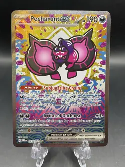 Pecharunt ex 163/131 Special Illustration Rare - Pokemon Prismatic Evolutions NM - Image 1
