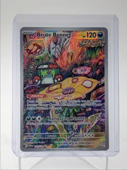 BRUTE BONNET 2023 POKEMON PARADOX RIFT ILLUSTRATION RARE 207/182 Q5542 - Image 1