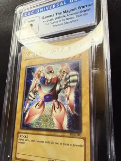 Yu-Gi-Oh! 2003 Gamma the Magnet Warrior Promo Card DOR-003 Nm/mint 8 CGC - Image 3