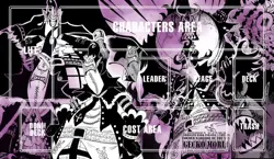One Piece Gecko Moria Thriller Bark Leader Purple OP06 Game Desk Playmat Mat - Image 1