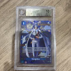 Sengoku (SP) OP07-046 One Piece TCG The Azure Sea’s Seven Foil (English) BGS 10 - Image 1