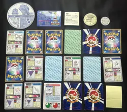 *Played* vintage Japanese cards topsun carddass arceus movie promo Meiji coin - Image 2