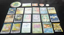 *Played* vintage Japanese cards topsun carddass arceus movie promo Meiji coin - Image 3