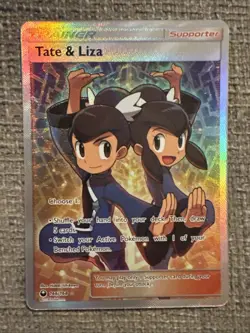 Pokemon Trainer Tate & Liza Celestial Storm Full Art Ultra Rare Card 166/168 NM - Image 1