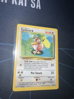 Farfetch'd 27/102 Base Set Uncommon Pokemon Card NM Near Mint - Image 2