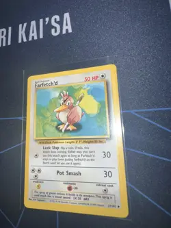 Farfetch'd 27/102 Base Set Uncommon Pokemon Card NM Near Mint - Image 3