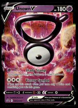 Pokemon TCG SWSH: Sword & Shield Promo Cards #SWSH300 Unown V Holo NM - Image 1