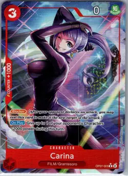 Carina (Alt Art) OP07-005 English 500 Years in the Future - One Piece Card - NM - Image 1