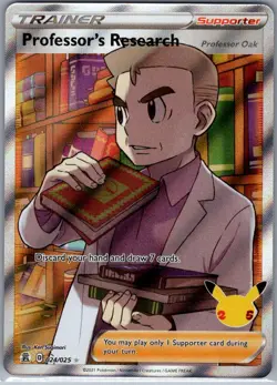 Professor's Research (Full Art) 024/025 Celebrations - Pokemon Card - NM - Image 1