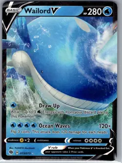 Wailord V 13/73 Champion's Path - Pokemon Card - NM - Image 1