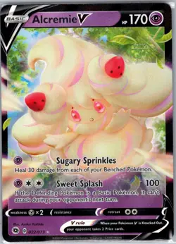 Alcremie V 022/073 Champion's Path - Pokemon Card - NM - Image 1