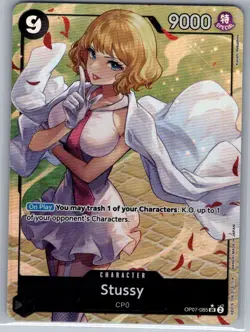 Stussy (Alt Art) OP07-085 English 500 Years in the Future - One Piece Card - NM - Image 1