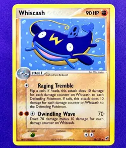 Whiscash | 28/107 | EX Deoxys | 2005 Vintage Rare Pokemon TCG Card | LP - Image 1