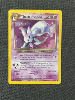 Dark Espeon Holo 4/105 Pokemon Neo Destiny Unlimited Card - Image 1