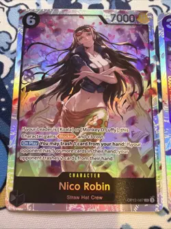 One Piece Card Game Nico Robin ST26 & OP12 - Image 2