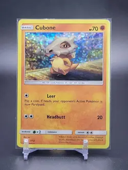 Cubone 7/12 McDonald's 2018 Set Holo Pokemon Card English HP - Image 1