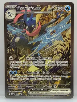 Pokemon TCG Greninja EX 132 Scarlet & Violet Promo Cards Holo Alt Art - Image 1