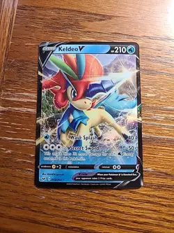 Keldeo V 053/202 Sword & Shield NM Ultra Rare Pokemon Card - Image 1