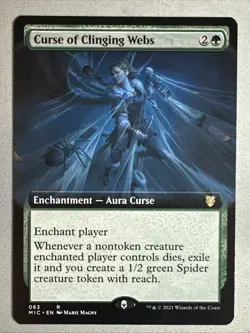 MTG / Curse of Clinging Webs / MIC / #63 / Regular (Extended Art) / Rare / NM - Image 1
