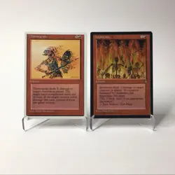 MTG Incinerate Ice Age & Disintegrate 4th Edition Magic The Gathering Vintage - Image 1