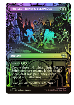 The Last Ronin's Technique - Foil - Showcase Teenage Mutant Ninja Turtles MTG - Image 1