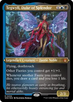 1x - Tegwyll, Duke of Splendor -THICK STOCK -Display Commander -WOC MTG - Image 1