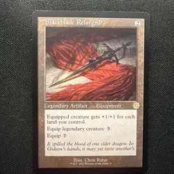 x1 Blackblade Reforged - Retro Frame R MTG The Brothers' War M/NM, English - Image 1