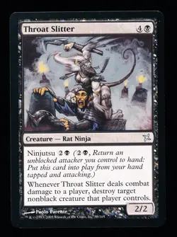 * * 1x Throat Slitter x1 * * Betrayers of Kamigawa MTG NM Near Mint or Close - Image 1
