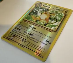 Raichu Reverse Holo Rare – Evolutions 36/108 – Pokemon TCG – 2016 – 100 HP Card - Image 3