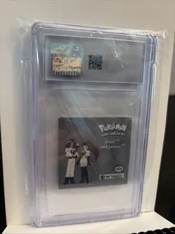 1999 Pokemon Sticker Series 1 PRIZM #PR06 Jesse & James CGC 8 NM/Mint - Image 2