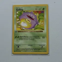Pokemon Koffing Base Set 51/102 (shadowless) 1st eddition - Image 1