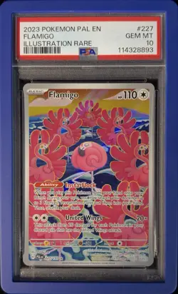 PSA 10 Flamigo 227/193 – Paldea Evolved SV02 – Illustration Rare – Pokemon TCG - Image 1