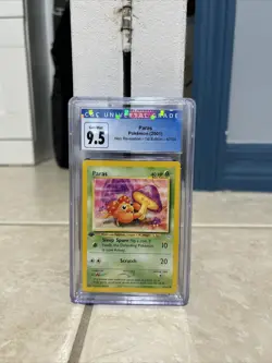 2001 Pokemon - Neo Revelation 1st Edition Paras #47 CGC 9.5 Gem Mint FIRST ED - Image 1