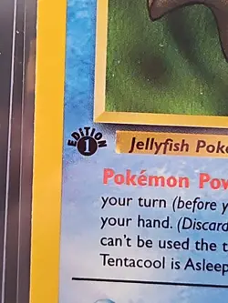 Tentacool 56/62 Pokemon Fossil 1st Edition Common NM 1999 - Image 2