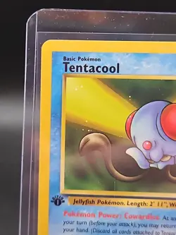 Tentacool 56/62 Pokemon Fossil 1st Edition Common NM 1999 - Image 3