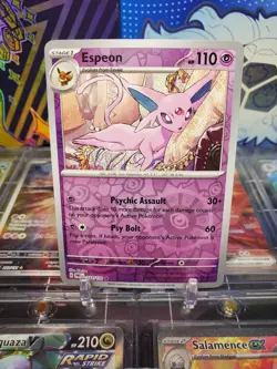 Espeon 033/131 Reverse Holo Rare Pokemon TCG S&V Prismatic Evolutions - Image 1