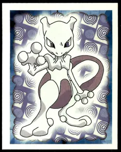 POKEMON SERIES 1, MERLIN TOPPS STICKER # 150, MEWTWO, YEAR 1999 - Image 1