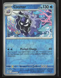 Cloyster #091/165 SV: Scarlet & Violet 151 Reverse Holo Pokemon TCG NM/M - Image 1