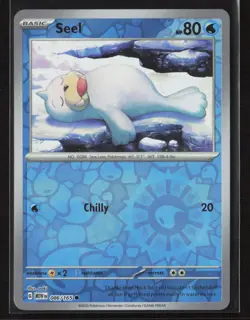 Seel #086/165 SV: Scarlet & Violet 151 Reverse Holo Pokemon TCG NM/M - Image 1