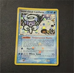 Pokemon Snow-cloud Castform Rare Reverse Holo EX Hidden Legends 21/101 70 HP - Image 1