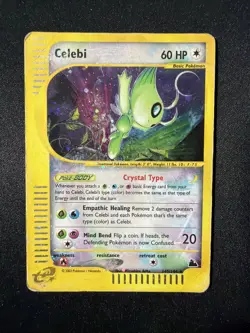 Pokemon Skyridge Celebi Crystal Holo 145/144 – Vintage WOTC - Image 2