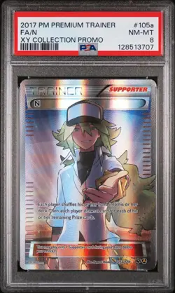 2017 Pokemon XY Fates Collide Premium Trainer Collection N #105A PSA 8 - Image 1
